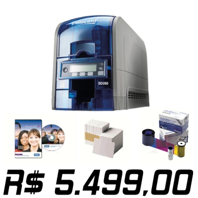 Promoção Imperdível !!! Impressora Datacard SD260 com Kit de Suprimentos - Pagamento com Boleto Bancário Banco do Brasil - Equipamento Semi-Novo e Revisado com 18 meses de Garantia.