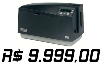 Impressora Fargo DTC550 Dual Sided - Impressora de Cartões e Crachás colorida frente e verso automática, velocidade de impressão monocromática de até 07 seg. (frente ou verso) ou de até 25 seg impressão colorida, preta e camada de proteção na frente. Equipamento Novo com 18 meses de Garantia. Pagamento com Boleto Bancário Banco do Brasil ou Transferência / Depósito Banco do Brasil 001