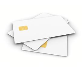 Pacote com 100 Cartões PVC Branco Smartcard com Chip 1K - Cartão PVC Smartcard com Contato com Chip 1K SLE5528 - espessura 0,84mm - formato 54mm x 86mm ( pacote com 100 cartões ).