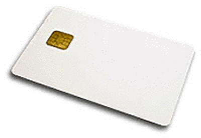 Pacote com 10 Cartões PVC Branco Smartcard com Chip 1K - Cartão PVC Smartcard com Contato com Chip 1K SLE5528 - espessura 0,84mm - formato 54mm x 86mm ( pacote com 10 cartões ).